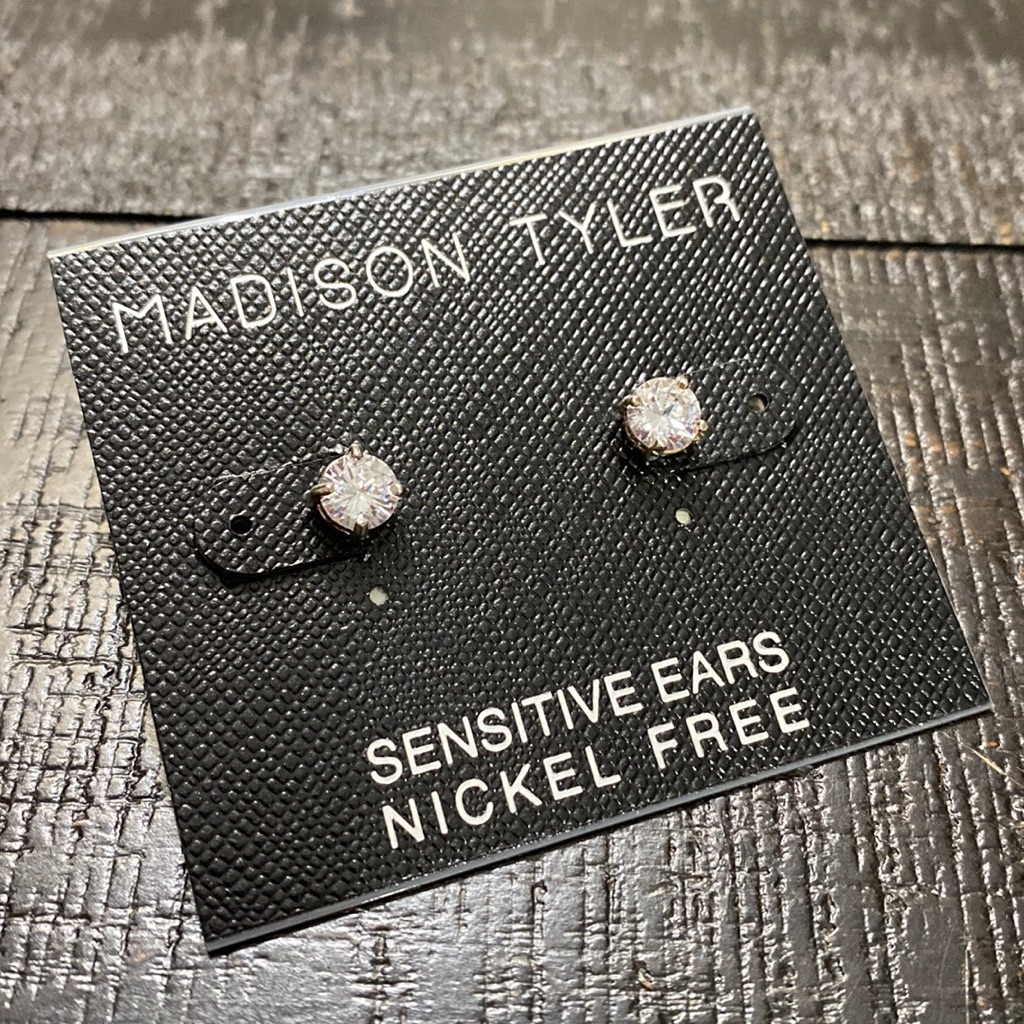 Madison Tyler Silver Plated Cz Earrings!